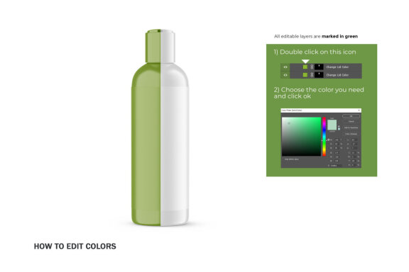 Plastic Press Top Bottle - PSD Mockup
