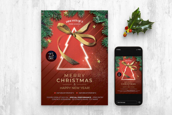 Christmas Flyer Template | Deeezy