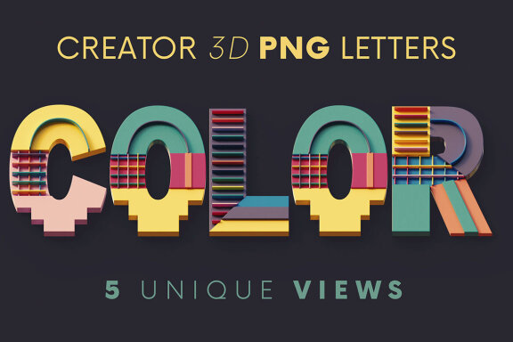 Colorful Art - 3D Lettering