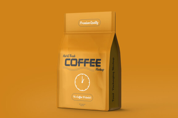 Food Packaging Pouch Mockup