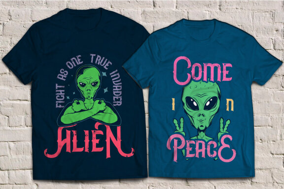 Stranger humanoid typeface and 8 designs