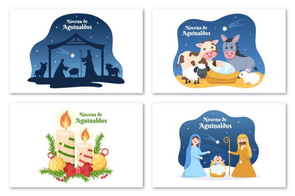 10 Novena De Aguinaldos Holiday Illustration