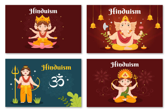 14 Hinduism of Indian Illustration