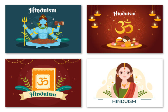 14 Hinduism of Indian Illustration