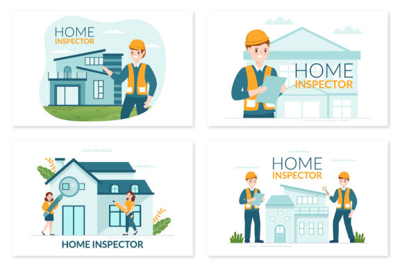 10 Home Inspector Illustration