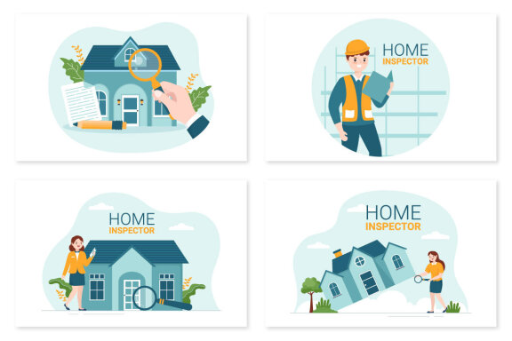10 Home Inspector Illustration