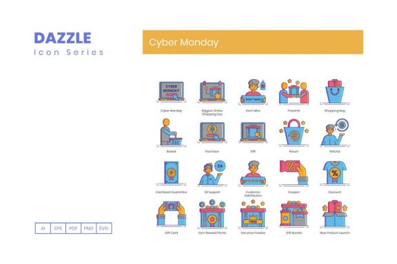70 Cyber Monday Icons | Dazzle