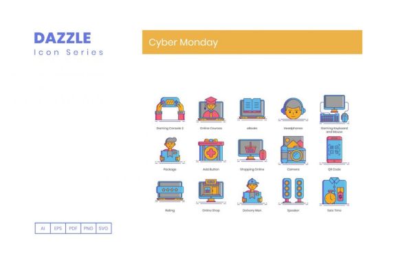 70 Cyber Monday Icons | Dazzle