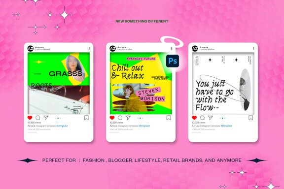 Latemdrn Instagram Template | PSD