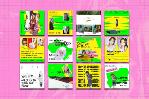 Latemdrn Instagram Template | PSD