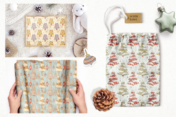 Festive Christmas Trees Collection