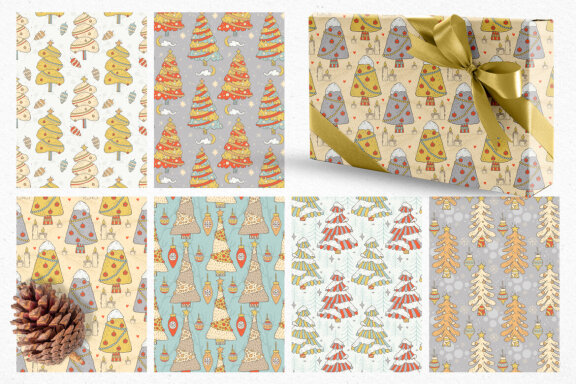 Festive Christmas Trees Collection