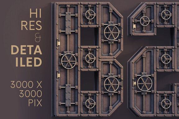 Vintage Safe - 3D Lettering