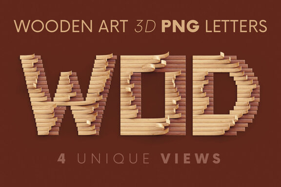 Wooden Art - 3D Lettering