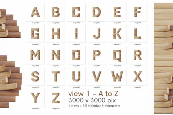 Wooden Art - 3D Lettering