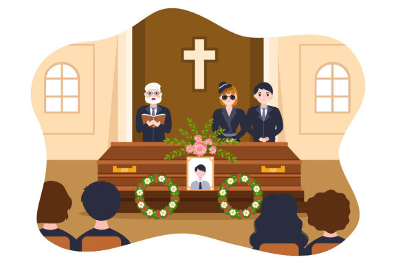 10 Funeral Ceremony Illustration