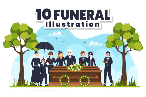 10 Funeral Ceremony Illustration