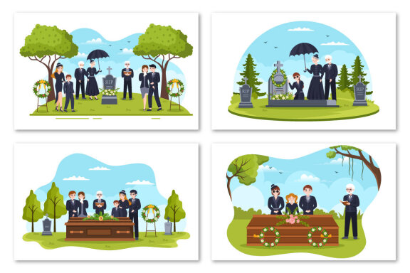 10 Funeral Ceremony Illustration