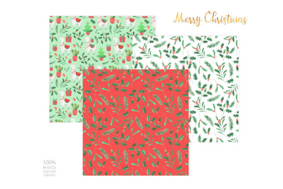 Watercolor Christmas Llama FREE Patterns