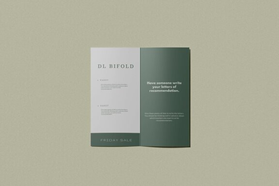 DL Bifold Brochure Mockups