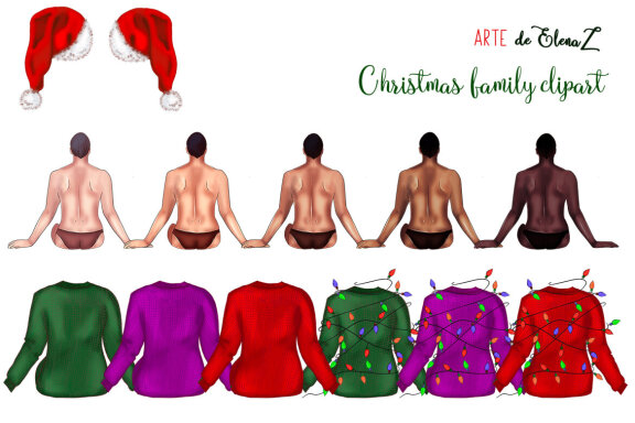 Family Portrait Christmas Sitting Family Custom