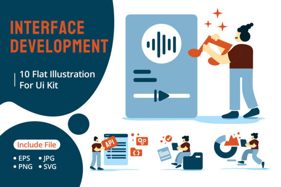 Interface Development UI and UX designers create functional web