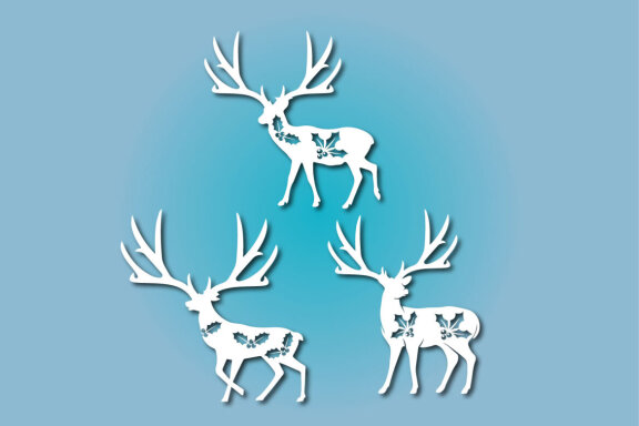 Christmas deer svg