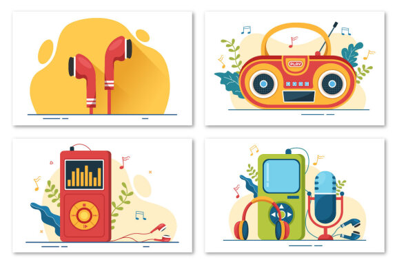 15 MP3 Player Illustration