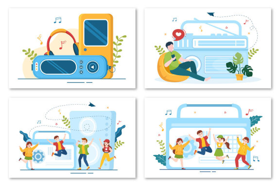 15 MP3 Player Illustration
