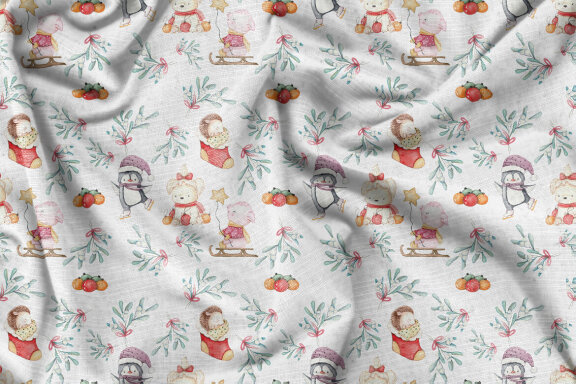 The Christmas graphics collection includes seamless patterns