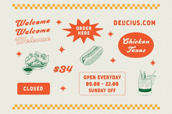 Vintage Crafted Hand Drawn Fonts