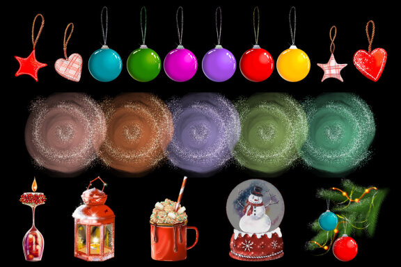 Bundle Christmas Hands, Christmas Gift, Christmas Postcard