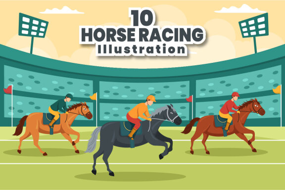 10 Horse Racing Competition Illustration