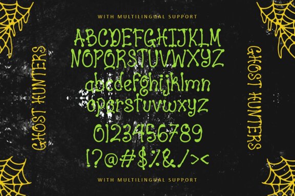 Ghost Hunters - Horror Display Font