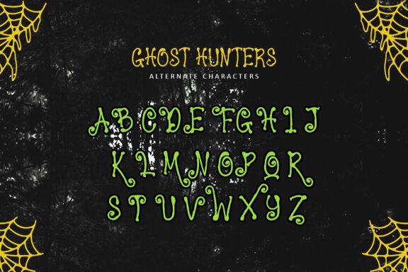 Ghost Hunters - Horror Display Font