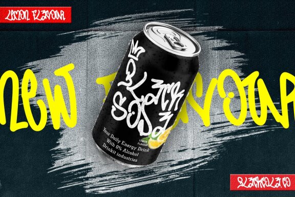 Jumping Squid - Monoline Graffiti Font