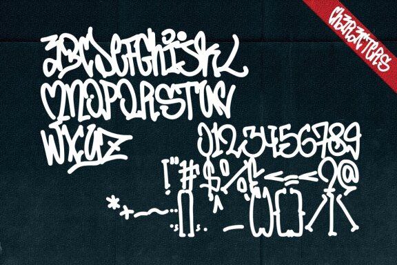 Jumping Squid - Monoline Graffiti Font