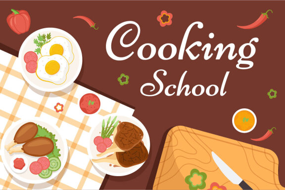 11 Cooking School Illustration
