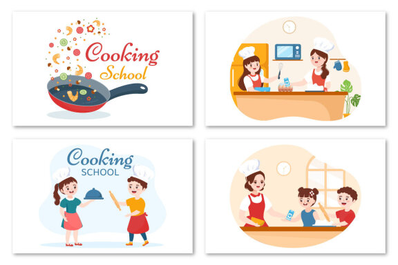 11 Cooking School Illustration
