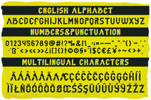 Hologram font