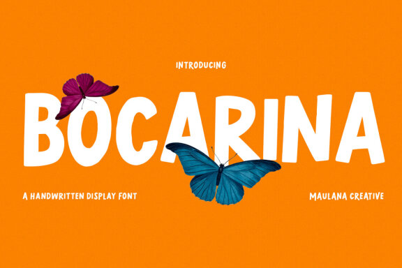 Bocarina Handwritten Display Font