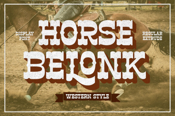 Horse Belonk - Western Style