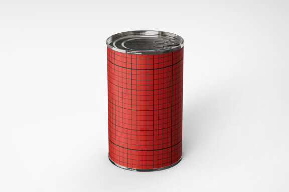 Metallic Food Can - Free Mockup