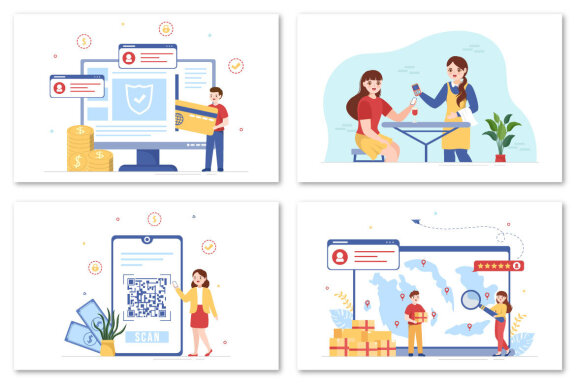 13 Merchant Service Illustration