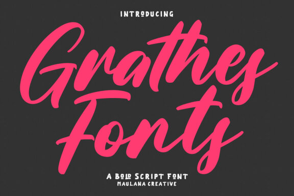 Grathes Bold Script Font