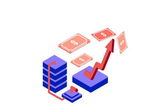 Recession Business isometric icon illustration