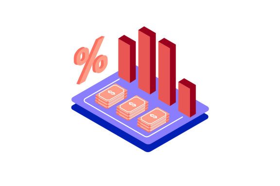 Recession Business isometric icon illustration