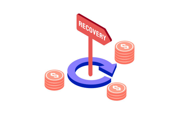 Recession Business isometric icon illustration
