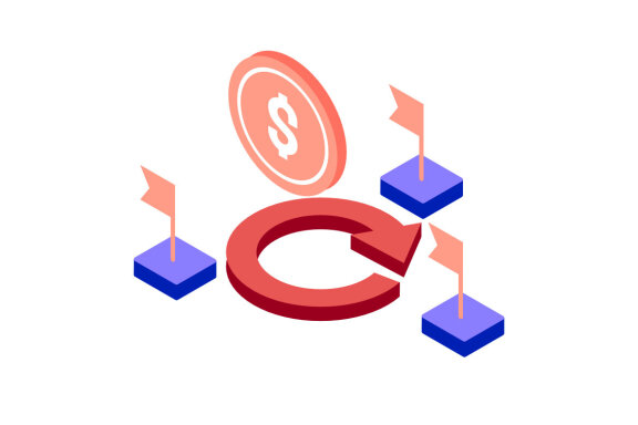 Recession Business isometric icon illustration