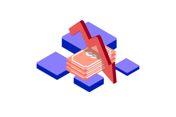 Recession Business isometric icon illustration